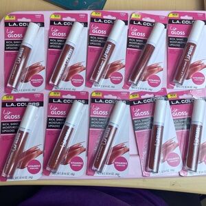 L.A. Colors Lip Gloss Set of 10 in "Scandal"